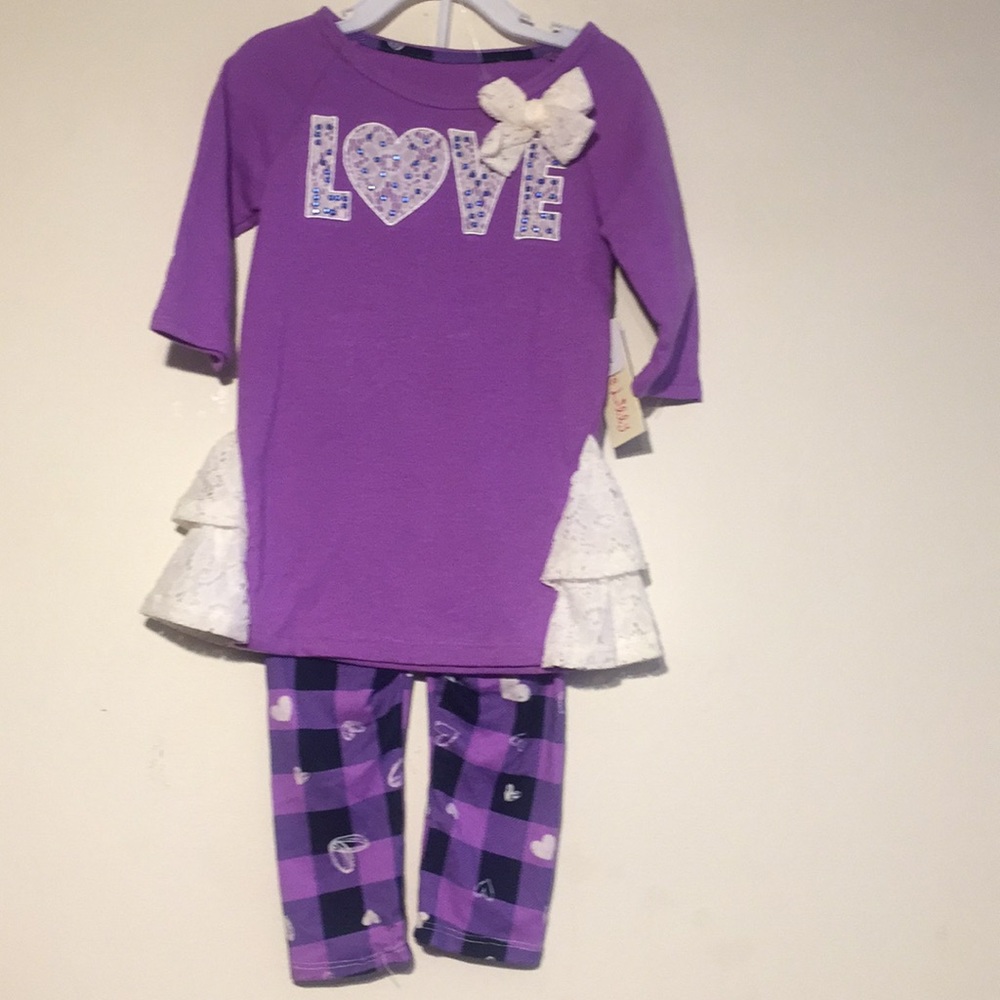 Girls 2pcs top and bottom Set